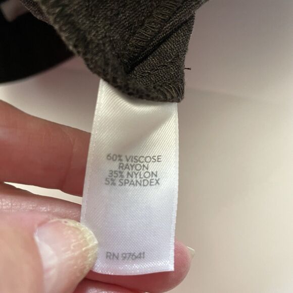 J Jill Pants Size S Brown Heather PONTE SLIM LEG Pull On Ankle Stretch Comfort - Picture 8 of 10